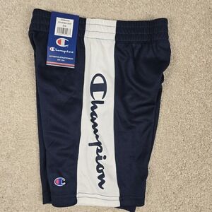 Champion‎ Boys Heritage Script Mesh Basketball Shorts Navy & White - Size 5/6